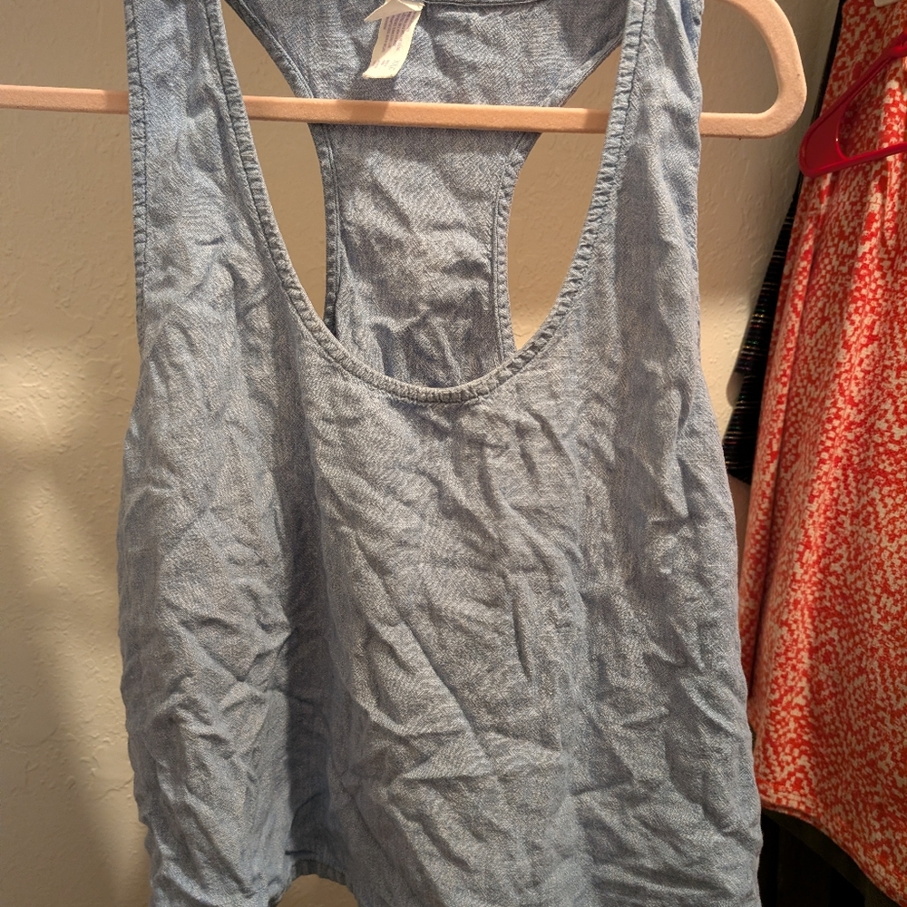 Stars Above Light Blue Tank Top